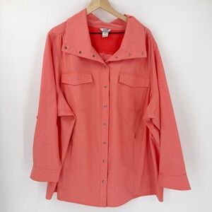 Duluth Coral 4X Sol Survivor Sun Protection Shirt Hiking Outdoor Camping Trail